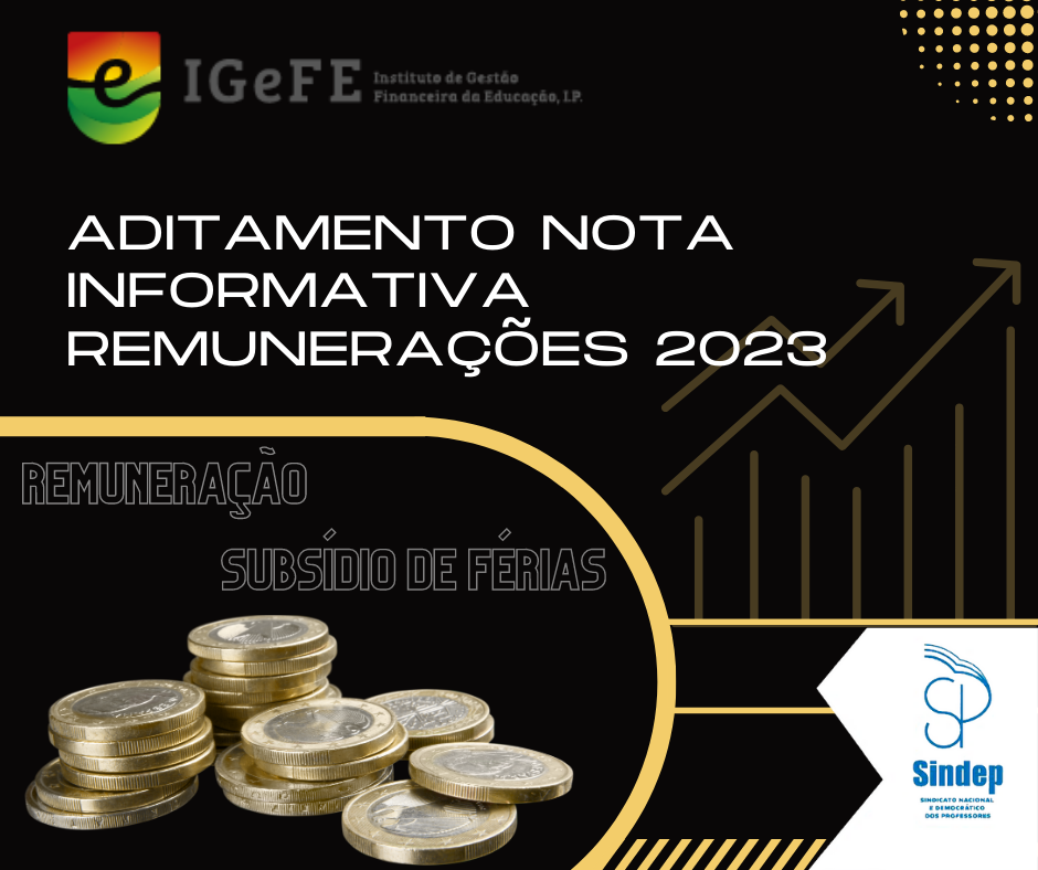 IGEFE Aditamento Nota Informativa Remunerações 2023
