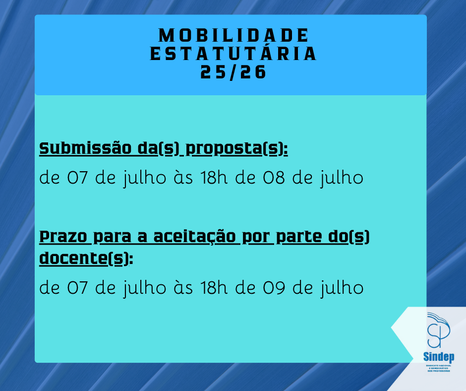 Mobilidade Estatutaria 25 26