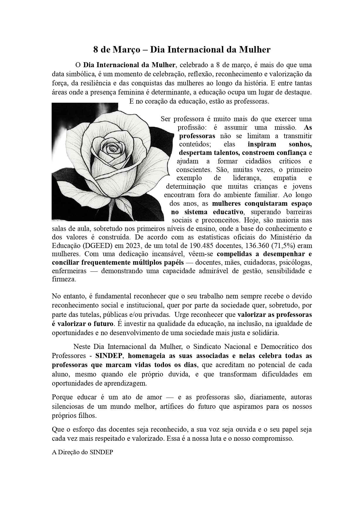 Dia Internacional da Mulher