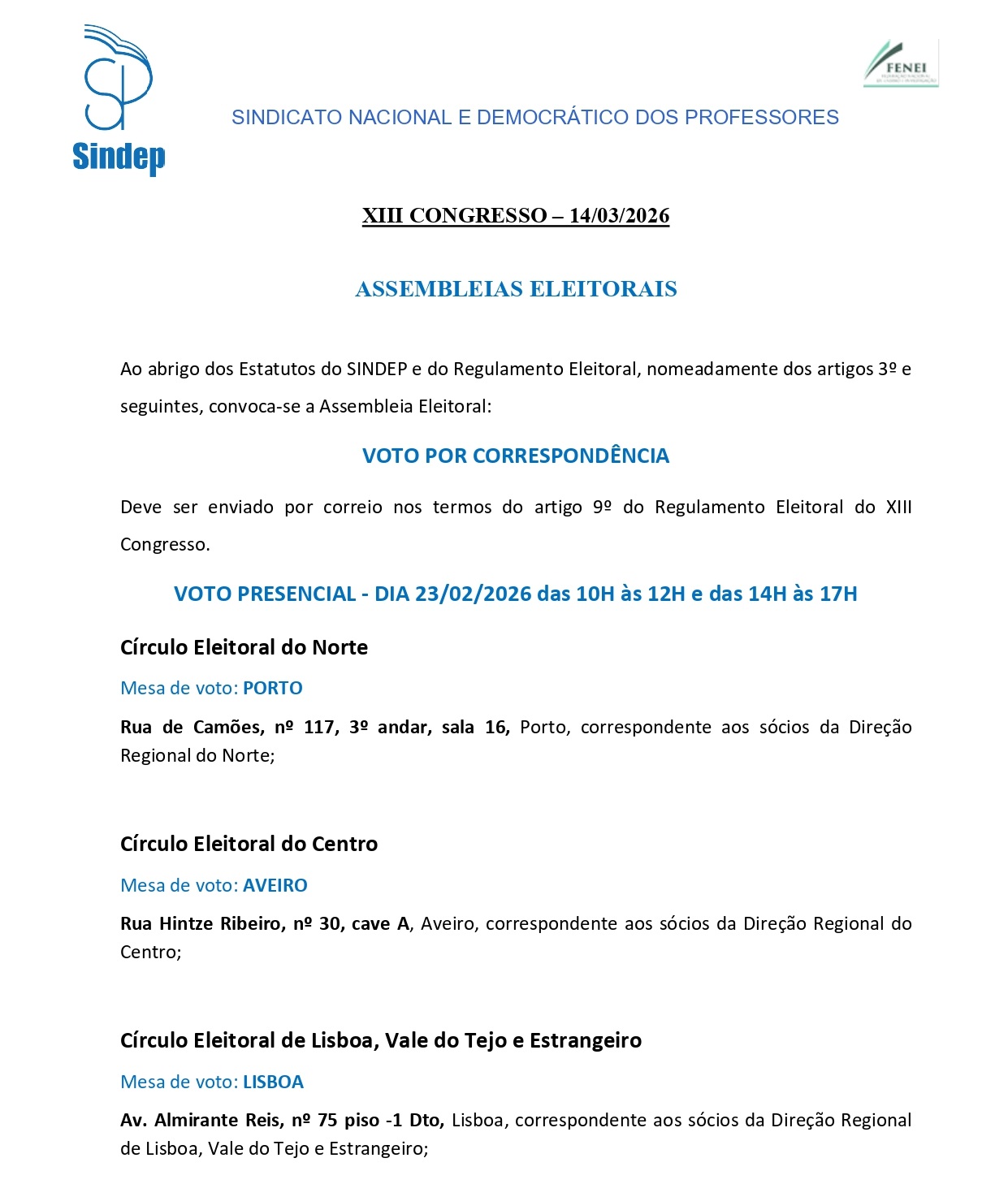 Notícia Assembleia Eleitoral1