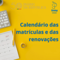 Calendário das matrículas e renovações